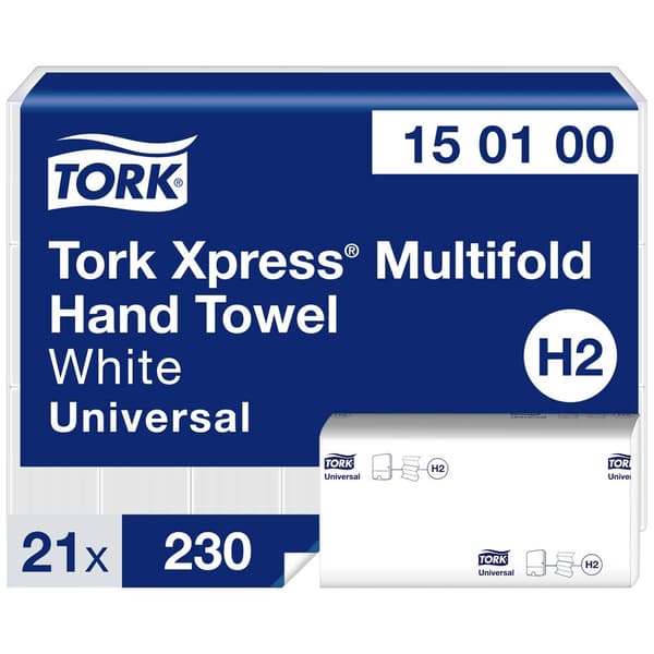 TORK 150100 Pappershanddukar Vit 21 st