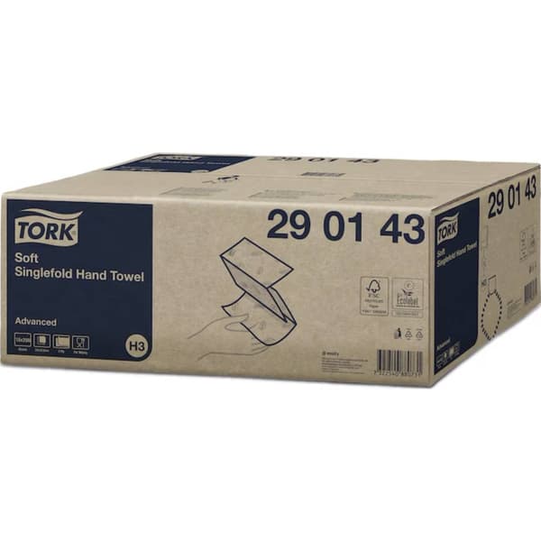 TORK 290143 Pappershanddukar (L x B) 23 cm x 22.60 cm Vit 3750 st