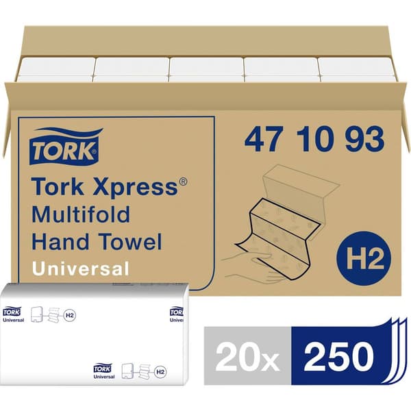 TORK 471093 Pappershanddukar Vit 20 st