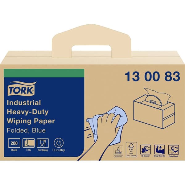 TORK 130083 Rengöringsdukar för förarrum 3 ark