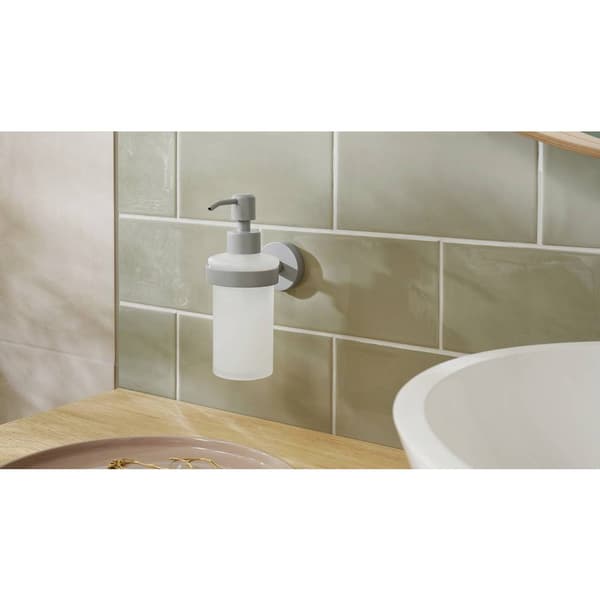 tesa MOON GREY 40584-00000-00 Tvåldispenser 200 ml Grå (matt), Glas satinerat