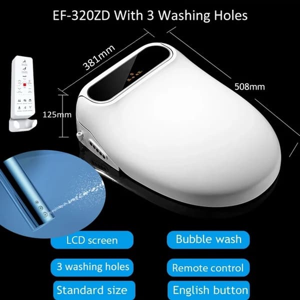 Älykäs WC-istuin, sähköinen bidet-kansi, älykäs bidet, Lyhyt irrotettava sivu, 220V-230V