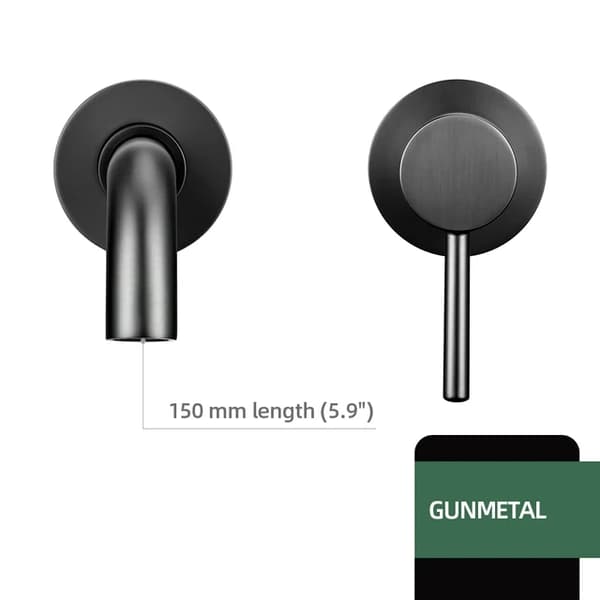 Badeværelsesarmatur, Poleret Rosaguld, Enkelt Håndtag, GM-260mm