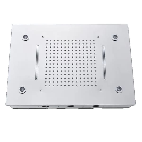 Badeværelse Brusebad LED Himmel Gardin, Multi-farvet, Vandfald eller Regn Outlet, Chrome LED