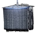 Miniatyrbild 1 av 2: LED-duschhuvud, kromfinish, storlek 16 tum, 12 LED Nickel