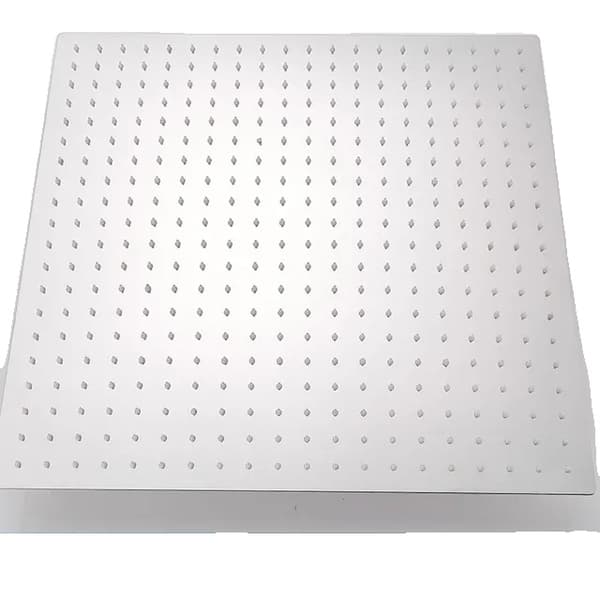 Stort brusehoved, regnvandsstråle, rustfrit stål materiale, Chrome 20 tommer