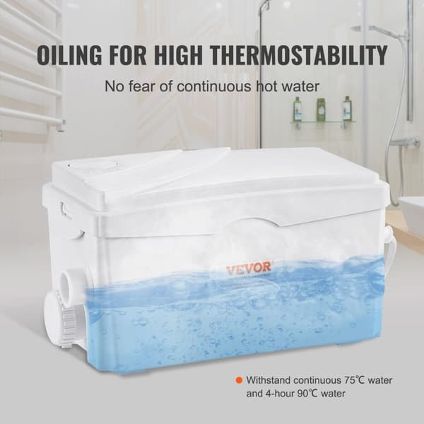 Maceratorpumpe 350W, Høj Flow 6000 L/t, 23 ft Hovedløft