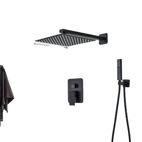 Sort Bruserarmatur System, 8-16 Tommer Muligheder, Enkelt Håndtag Betjening,2-veje 16 tommer