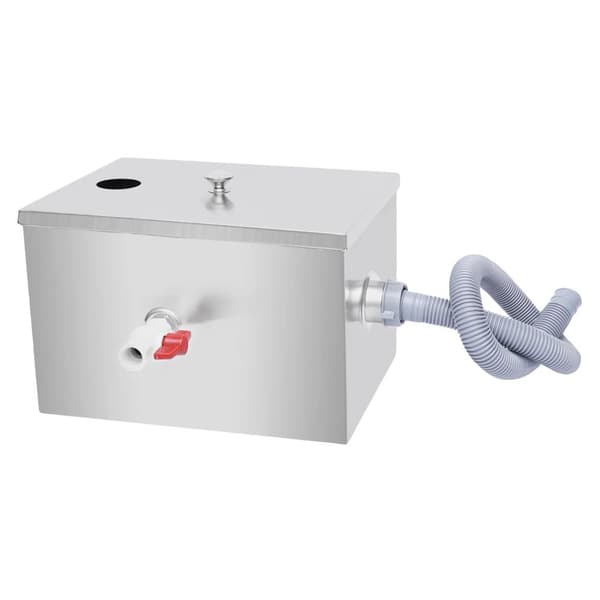 Rostfritt Stål Fettavskiljare, 18-20L Kapacitet, Kompakt Design,Silver