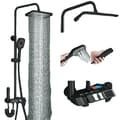 Miniatyrbild 1 av 2: Duschsystem, Elegant Kromfinish, Rotationsbar Lyftyp,Svart Digital