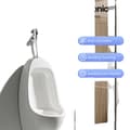 Miniatyrbillede 1 af 4: Automatisk Urinal Flush Ventil, Berøringsfri Betjening, Justerbart Vandvolumen, Væghængt Design