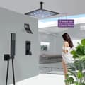 Miniatyrbillede 2 af 2: Badeværelse Bruserarmatur Sæt, 12 Tommer Bruserhoved, LCD Digital Skærm,Type D 12 tommer
