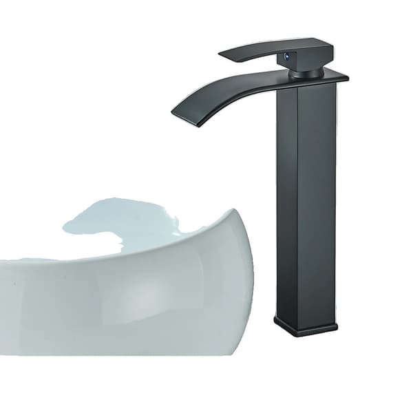Matte Black Basin Faucet, Holdbar Messingkonstruktion, Enkelt håndtag kontrol,Matte sort