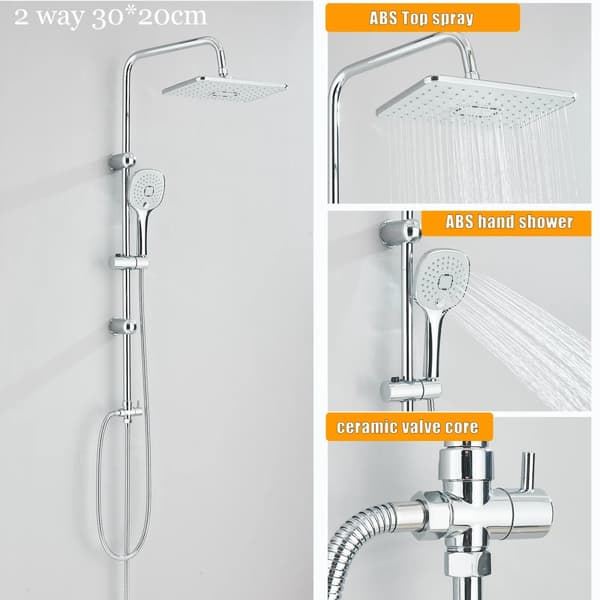 Badeværelse Bruserarmatur, Regnbyge Bruser Type, Moderne Design,Chrome