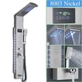 Miniatyrbillede 1 af 2: Multifunktionel Brusepanel med LED Display, Rustfrit Stål, Vægmonteret,Nickel-F-8003