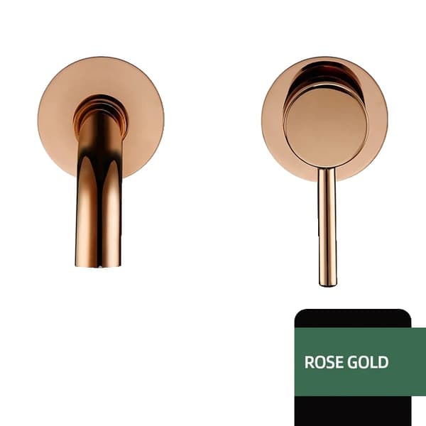 Badeværelsesarmatur, Poleret Rosaguld, Enkelt Håndtag, RG-260mm