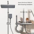 Miniatyrbillede 2 af 2: Brusesæt, Aluminiumkonstruktion, Børstet Finish, Temperaturkontrol,4119
