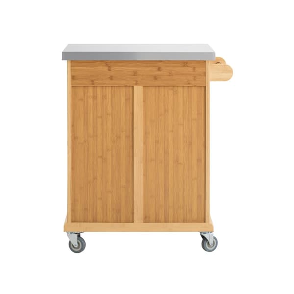 SoBuy, Köksö på hjul, Köksöar, Arbetsbord Kök, serveringsvagnar, med 1 lådor, med 2 dörrar, FKW13-N
