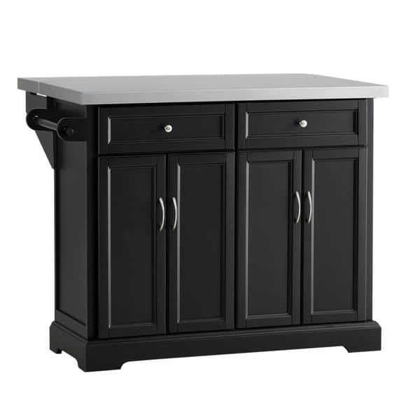 SoBuy Köksö på hjul Arbetsbord Sideboard med klaffbord, svart FKW71-SCH SoBuy Köksö på hjul Arbetsbord Sideboard med klaffbord, svart FKW71-SCH