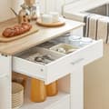 Miniatyrbild 5 av 10: SoBuy Köksskåp serveringsvagnar 1 lådor köksö på hjul FKW113-WN