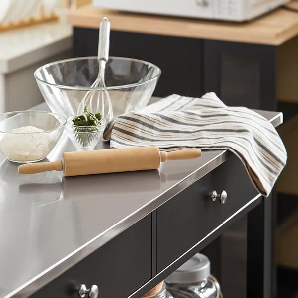 SoBuy köksö på hjul Sideboard Arbetsbord matsal och Kök FKW47-SCH