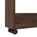 Miniatyrbild 8 av 10: vidaXL Smal förvaringsvagn 3 våningar brun ek konstruerat trä