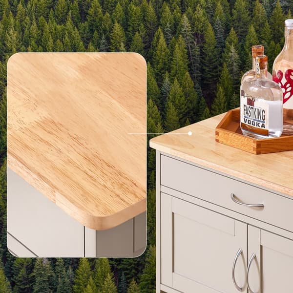 SoBuy Pöytäkaappi pyörillä Pyörällinen säilytyskaluste Tarjoiluvaunu FKW45-KA