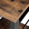 Miniatyrbillede 5 af 6: Hylde, VASAGLE KKS90X, 90x40 cm, Vintage Brun-Sort
