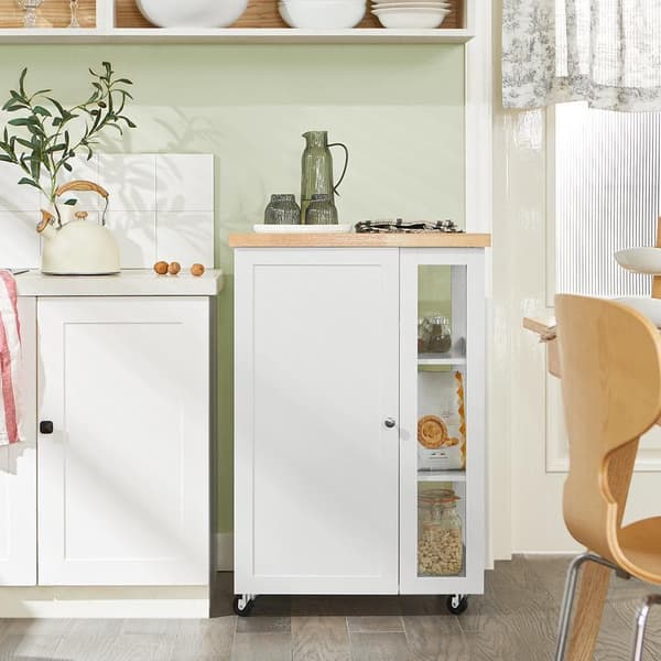 Keittiösaari, FKW75-WN, 40x90x60 cm, Valkoinen