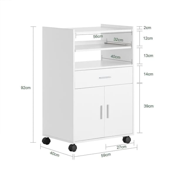 Sideboard, FSB09-W, 59x40x92 cm, Vit