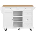 Miniatyrbild 5 av 11: Mobil central köksenhet - 5 lådor och 5 fack - MDF - Vit