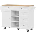 Miniatyrbild 8 av 11: Mobil central köksenhet - 5 lådor och 5 fack - MDF - Vit