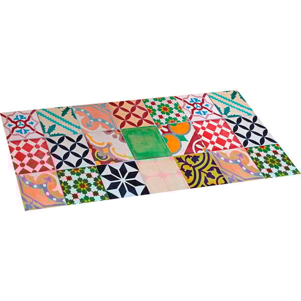 Croma Collection Mosaik Tæppe 50x110 Cm Flerfarvet