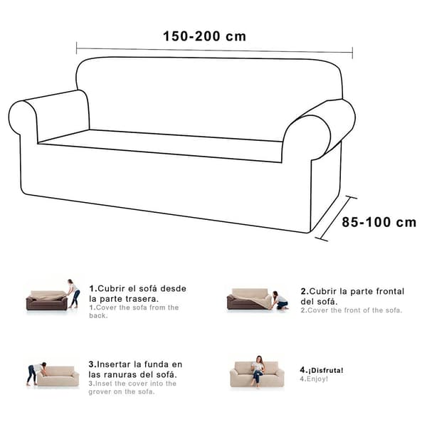 Wellhome Sofföverdrag Alba Wh0235 Röd