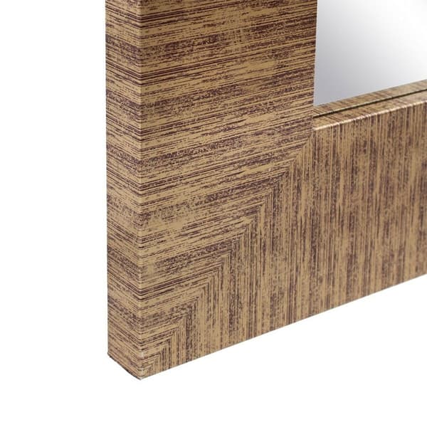 Bigbuy Home Væg Spejl Dmf 98x2.8x178 Cm Gylden