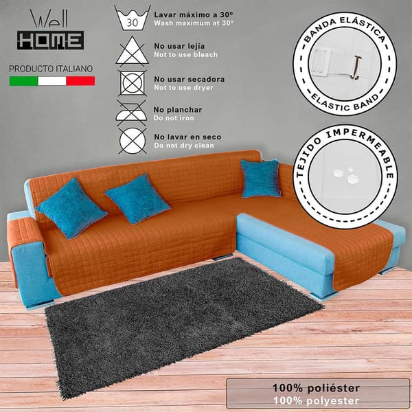 Wellhome Sohvan Päällinen Elegant Wh0394 Ruskea,Sininen