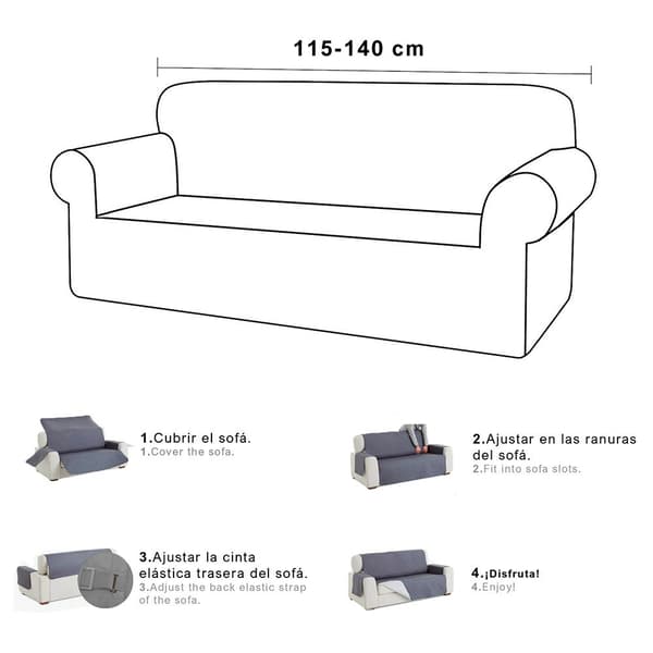 Wellhome Sohvan Päällinen Versatile Wh0323 Ruskea