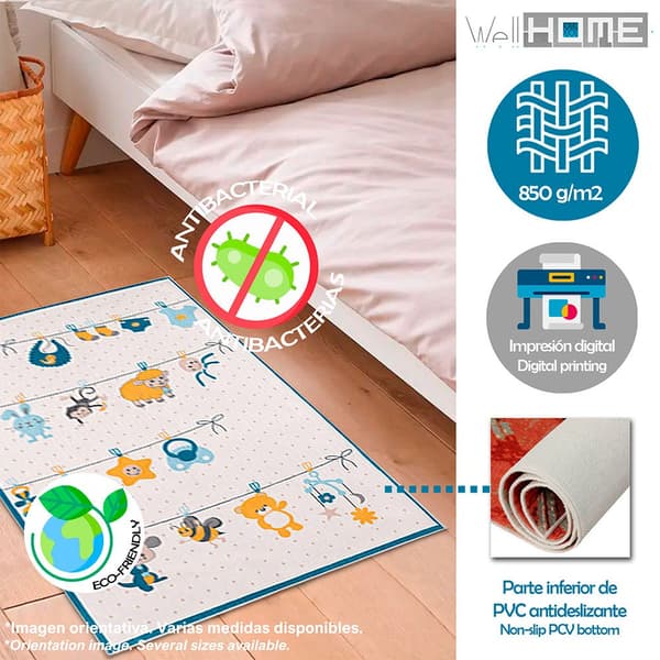 Wellhome Matto Wh0951-6 120x180 Cm Monivärinen
