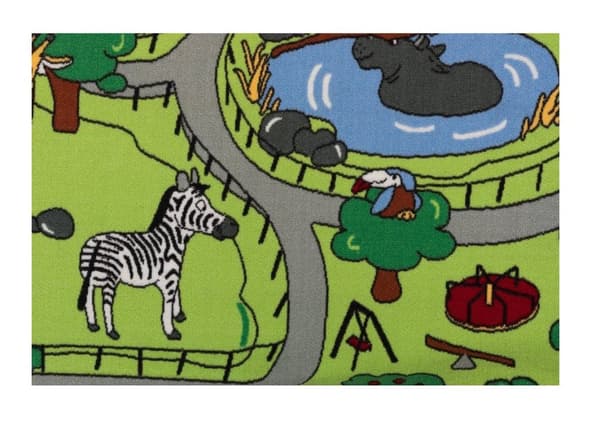 4Living Leketeppe med zoo-tema Zoo 100x150 cm