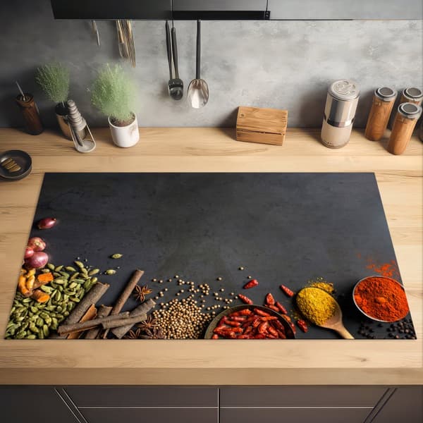 KitchenYeah Induktionsskydd - Skyddsmatta Spishäll - Induktionshäll Täckmatta - Dekoration Kökstillbehör