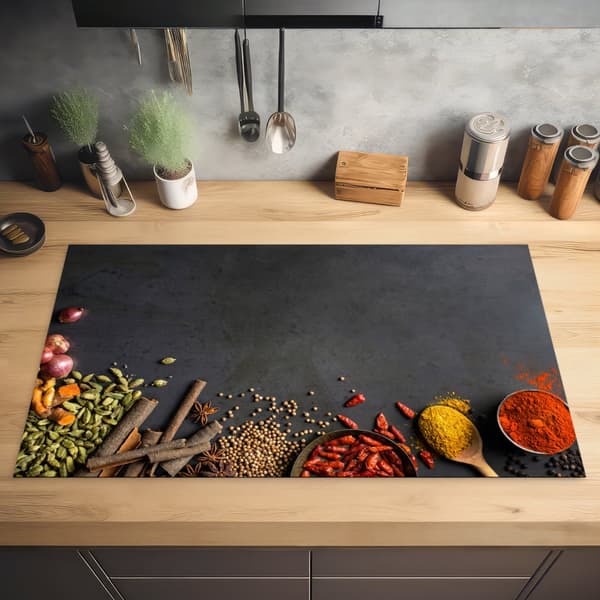 KitchenYeah Induktionsskydd - Skyddsmatta Spishäll - Induktionshäll Täckmatta - Dekoration Kökstillbehör