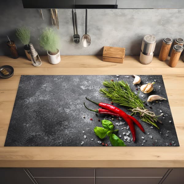 KitchenYeah Induktionsskydd - Skyddsmatta Spishäll - Induktionshäll Täckmatta - Dekoration Kökstillbehör