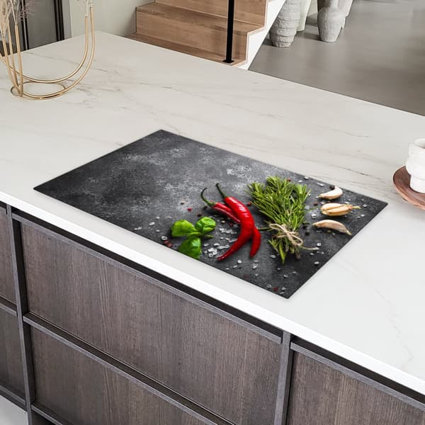 KitchenYeah Induktionsskydd - Skyddsmatta Spishäll - Induktionshäll Täckmatta - Dekoration Kökstillbehör