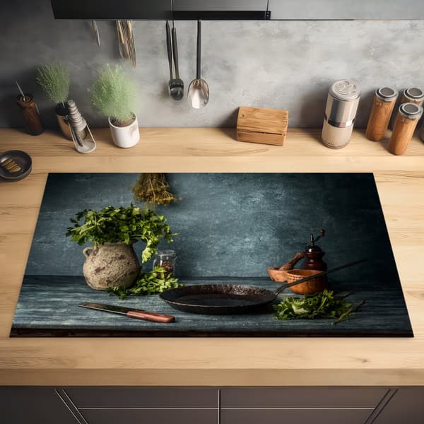 KitchenYeah Induktionsskydd - Skyddsmatta Spishäll - Induktionshäll Täckmatta - Dekoration Kökstillbehör