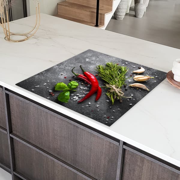 KitchenYeah Induktionsskydd - Skyddsmatta Spishäll - Induktionshäll Täckmatta - Dekoration Kökstillbehör