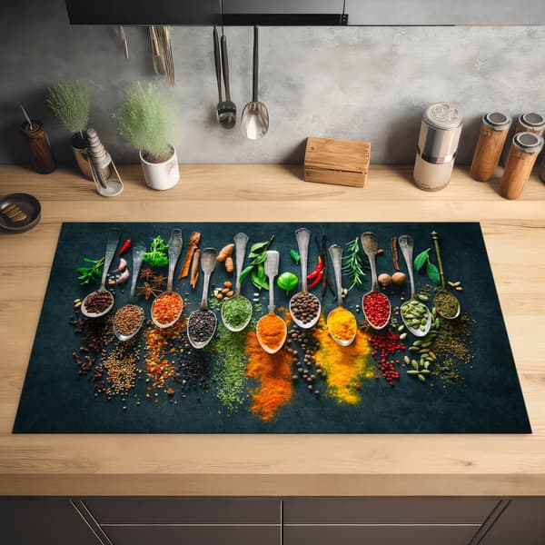 KitchenYeah Induktionsskydd - Skyddsmatta Spishäll - Induktionshäll Täckmatta - Dekoration Kökstillbehör