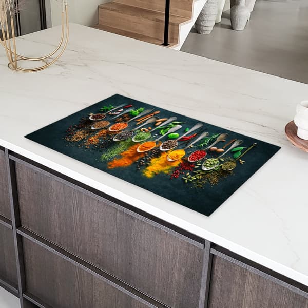 KitchenYeah Induktionsskydd - Skyddsmatta Spishäll - Induktionshäll Täckmatta - Dekoration Kökstillbehör