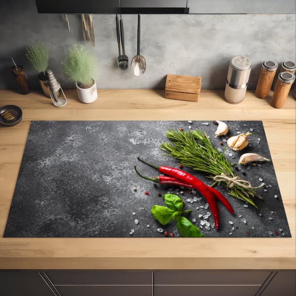 KitchenYeah Induktionsskydd - Skyddsmatta Spishäll - Induktionshäll Täckmatta - Dekoration Kökstillbehör