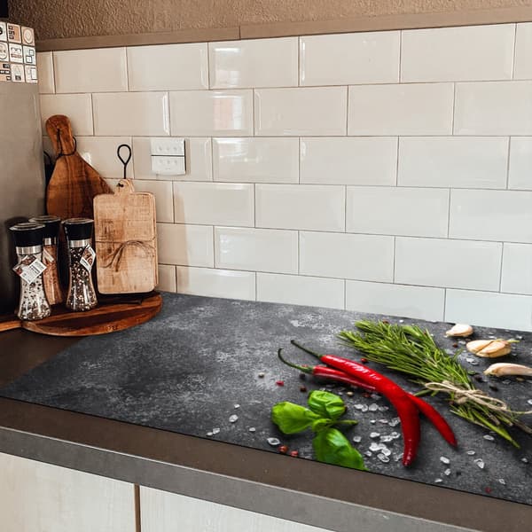 KitchenYeah Induktionsskydd - Skyddsmatta Spishäll - Induktionshäll Täckmatta - Dekoration Kökstillbehör