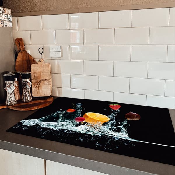 KitchenYeah Induktionsskydd - Skyddsmatta Spishäll - Induktionshäll Täckmatta - Dekoration Kökstillbehör